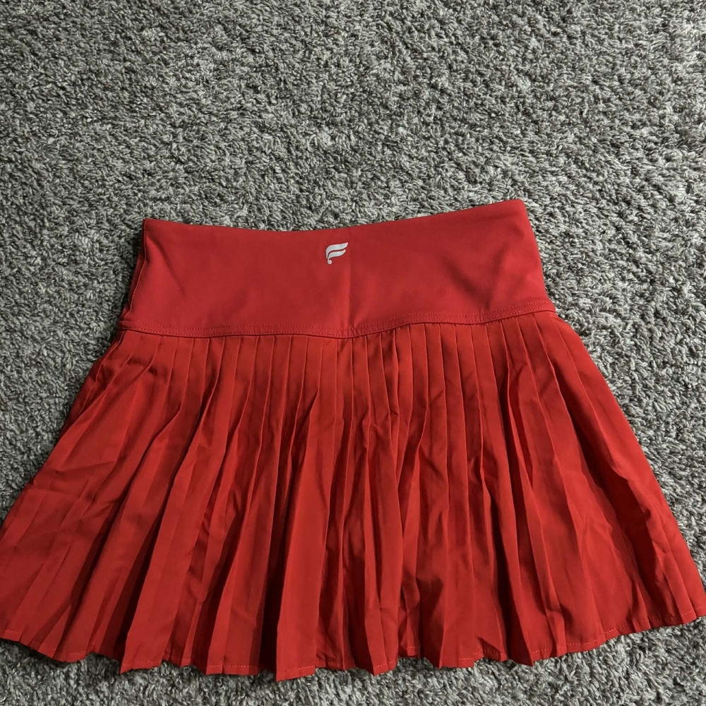 Fabletics Red Pleated Skort